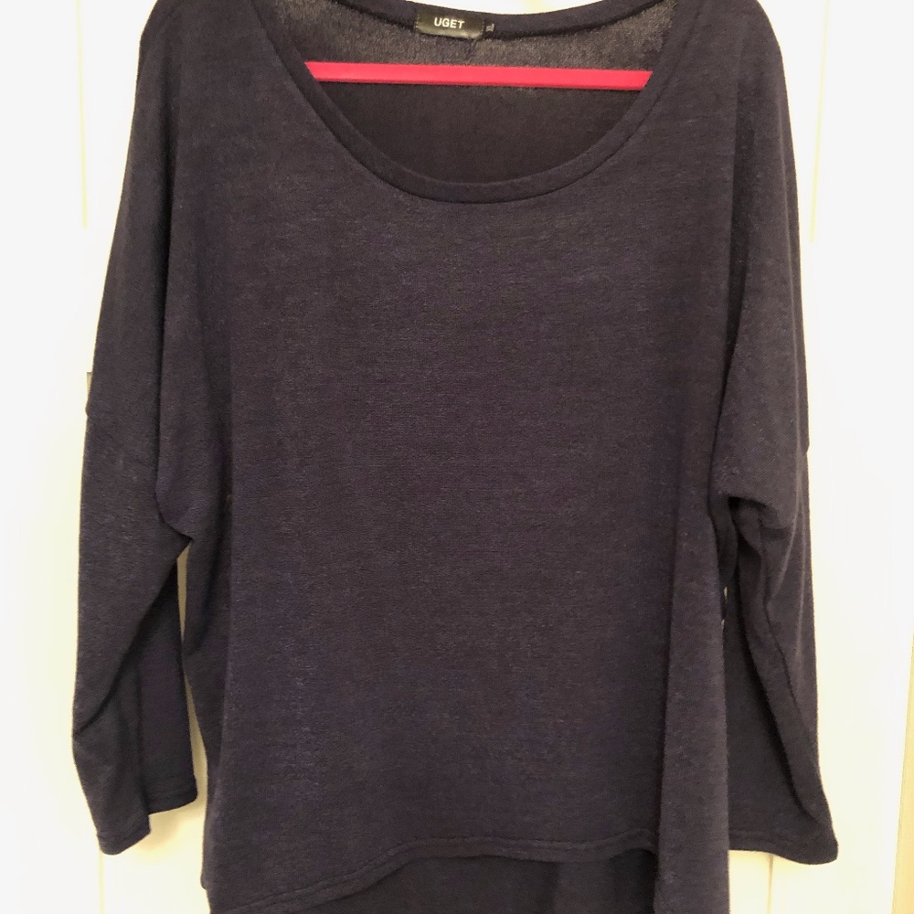 Blue Quarter length t-shirt